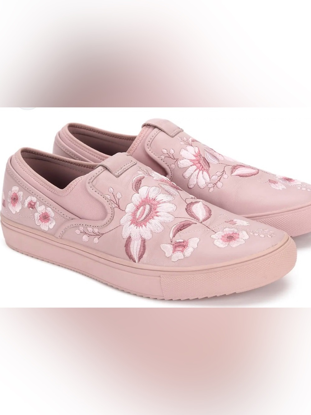Mark Nason Pink Floral Slip-On Sneakers